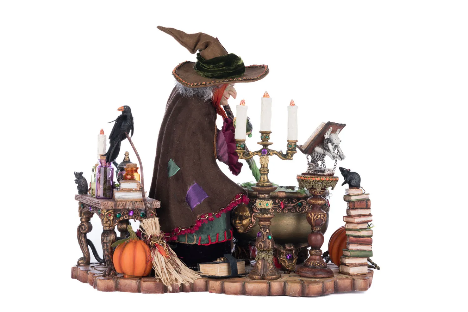Outlet The Jolly Christmas Shop Katherine's Collection 19" Witch In Potion Room Halloween Decoration 28-428162