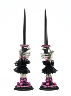 Online The Jolly Christmas Shop Katherine's Collections 21.5" Skeleton Hand Candle Sticks Set Of 2 Halloween Decoration 28-428145
