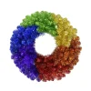 Online The Jolly Christmas Shop Kurt Adler 24" Foil Rainbow Pride Christmas Wreath WRT0402