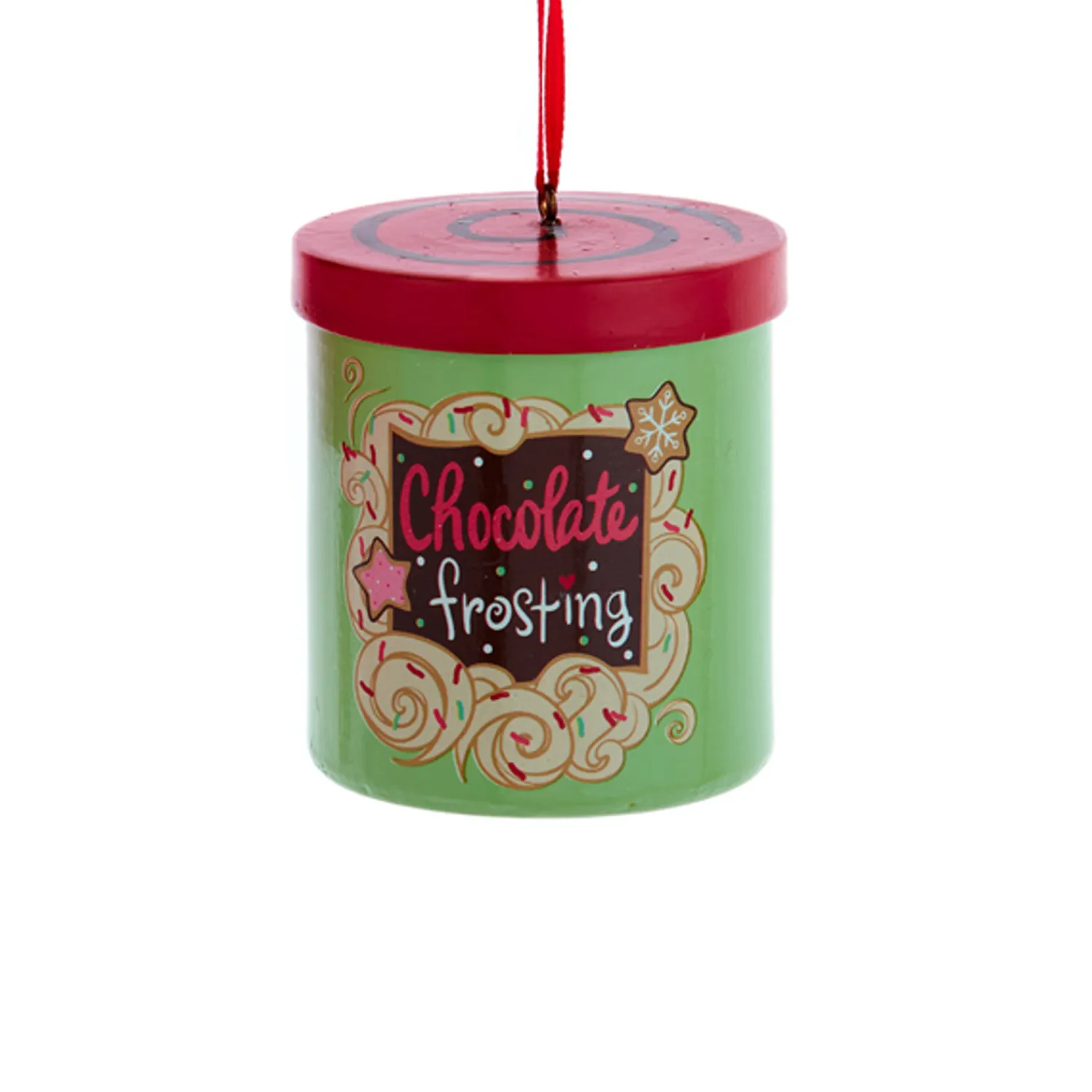 New The Jolly Christmas Shop Kurt Adler 2.5" Cake Frosting Can Christmas Ornament D4367