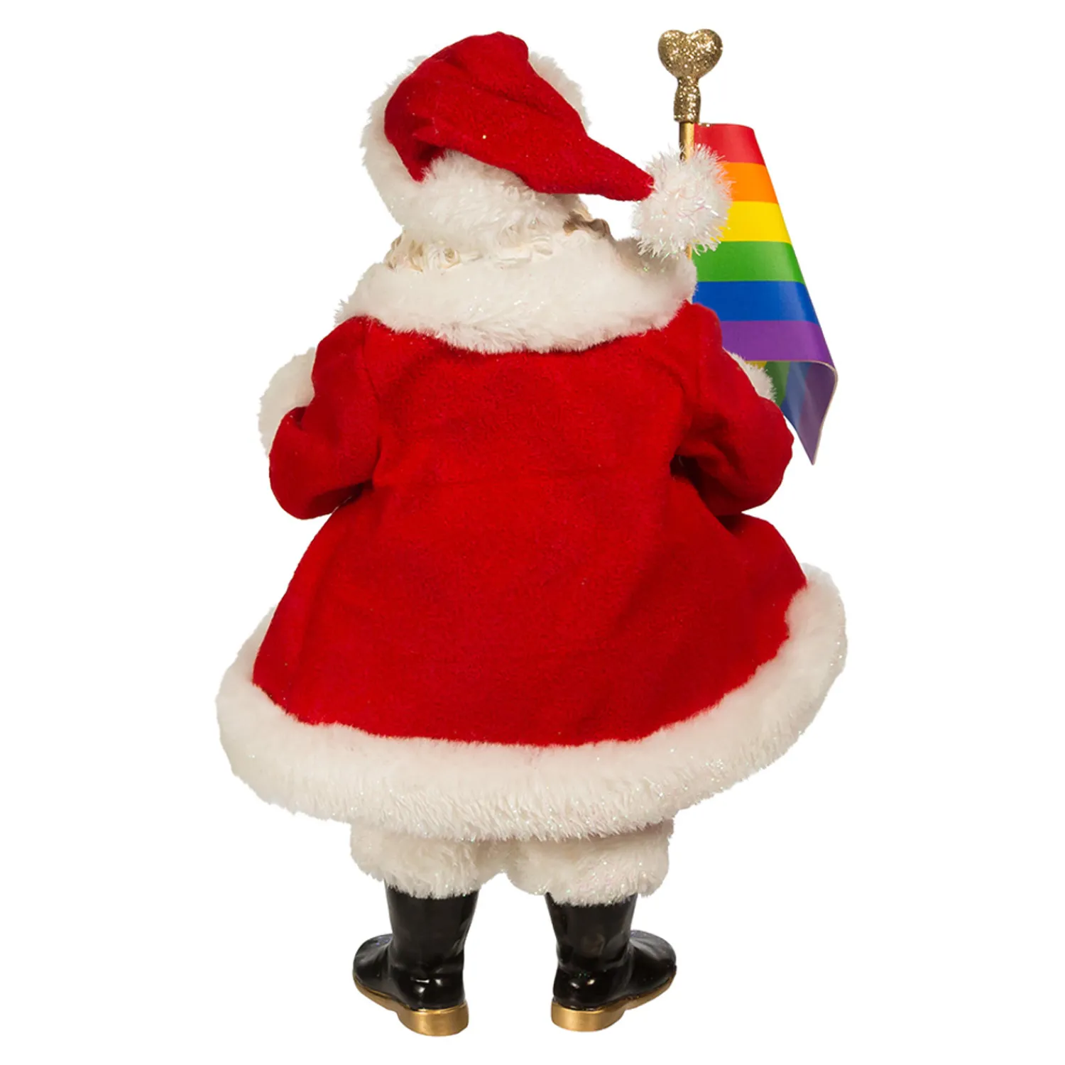 Clearance The Jolly Christmas Shop Kurt Adler 10" Fabriché Pride Santa Christmas Figure FA0179