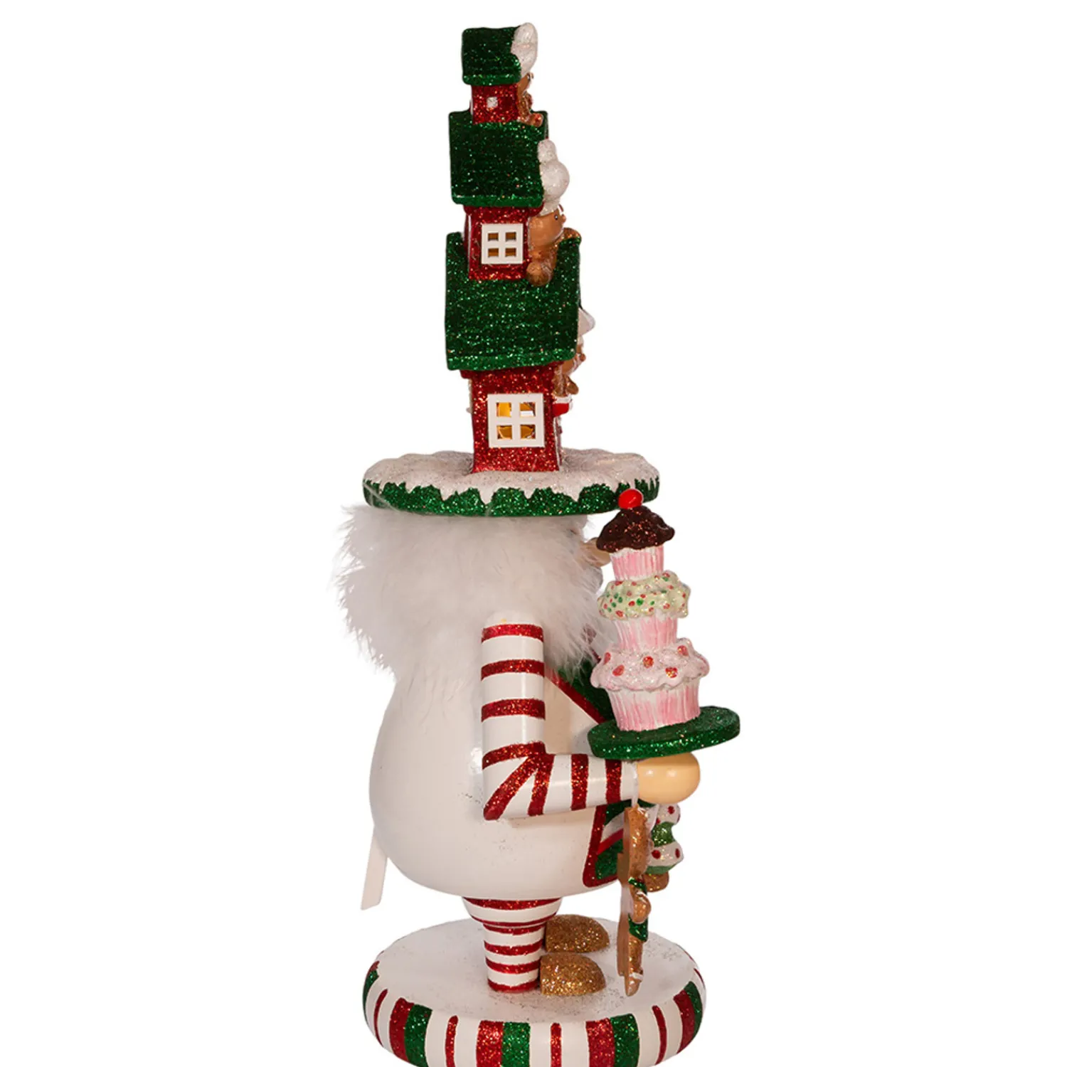 Clearance The Jolly Christmas Shop Kurt Adler 15" Hollywood Nutcrackers Lighted Gingerbread House Hat Nutcracker HA0571