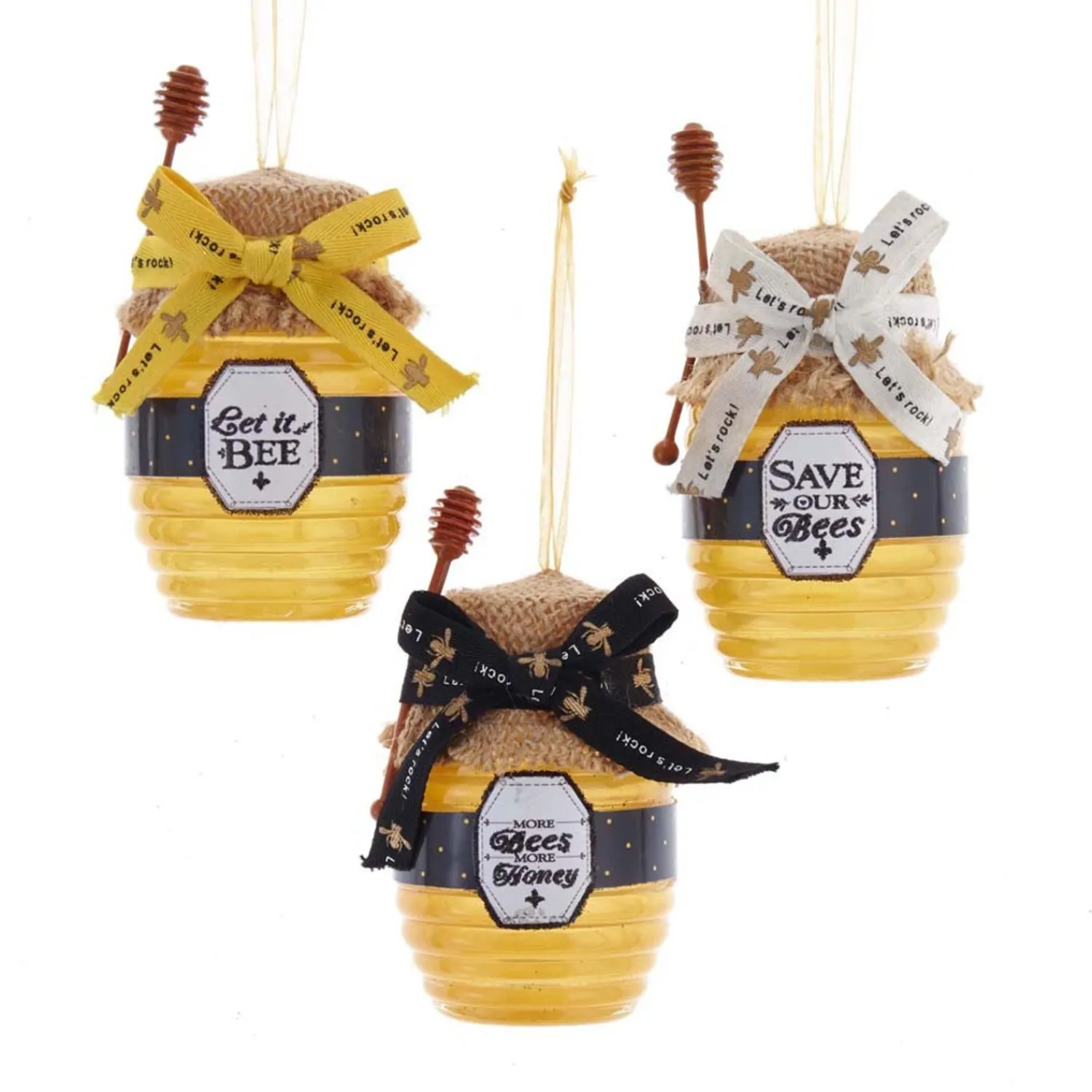 Online The Jolly Christmas Shop Kurt Adler 4.25" Honey Jar Christmas Ornament T2705