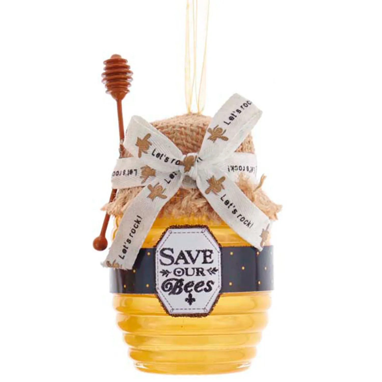 Online The Jolly Christmas Shop Kurt Adler 4.25" Honey Jar Christmas Ornament T2705