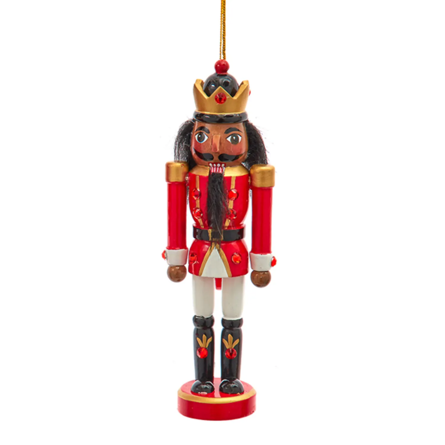 Discount The Jolly Christmas Shop Kurt Adler 6" Red And White African American Nutcracker Ornament F2223