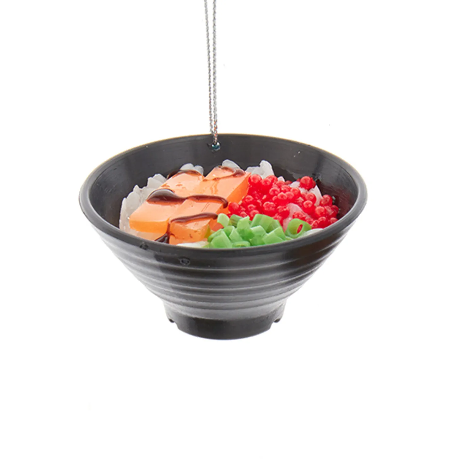 New The Jolly Christmas Shop Kurt Adler 2.75" Set Of 3 Asian Rice & Noodle Bowl Christmas Ornament D4237