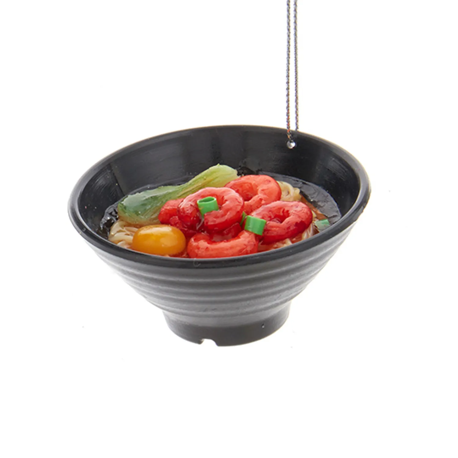 New The Jolly Christmas Shop Kurt Adler 2.75" Set Of 3 Asian Rice & Noodle Bowl Christmas Ornament D4237