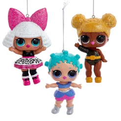 Online The Jolly Christmas Shop Kurt Adler 3.5" Set Of 3 L.O.L. Surprise! Christmas Ornament LL1231