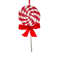 Discount The Jolly Christmas Shop Kurt Adler 6.3" Set Of 2 Peppermint Stripe Lollipop Christmas Ornament D4099