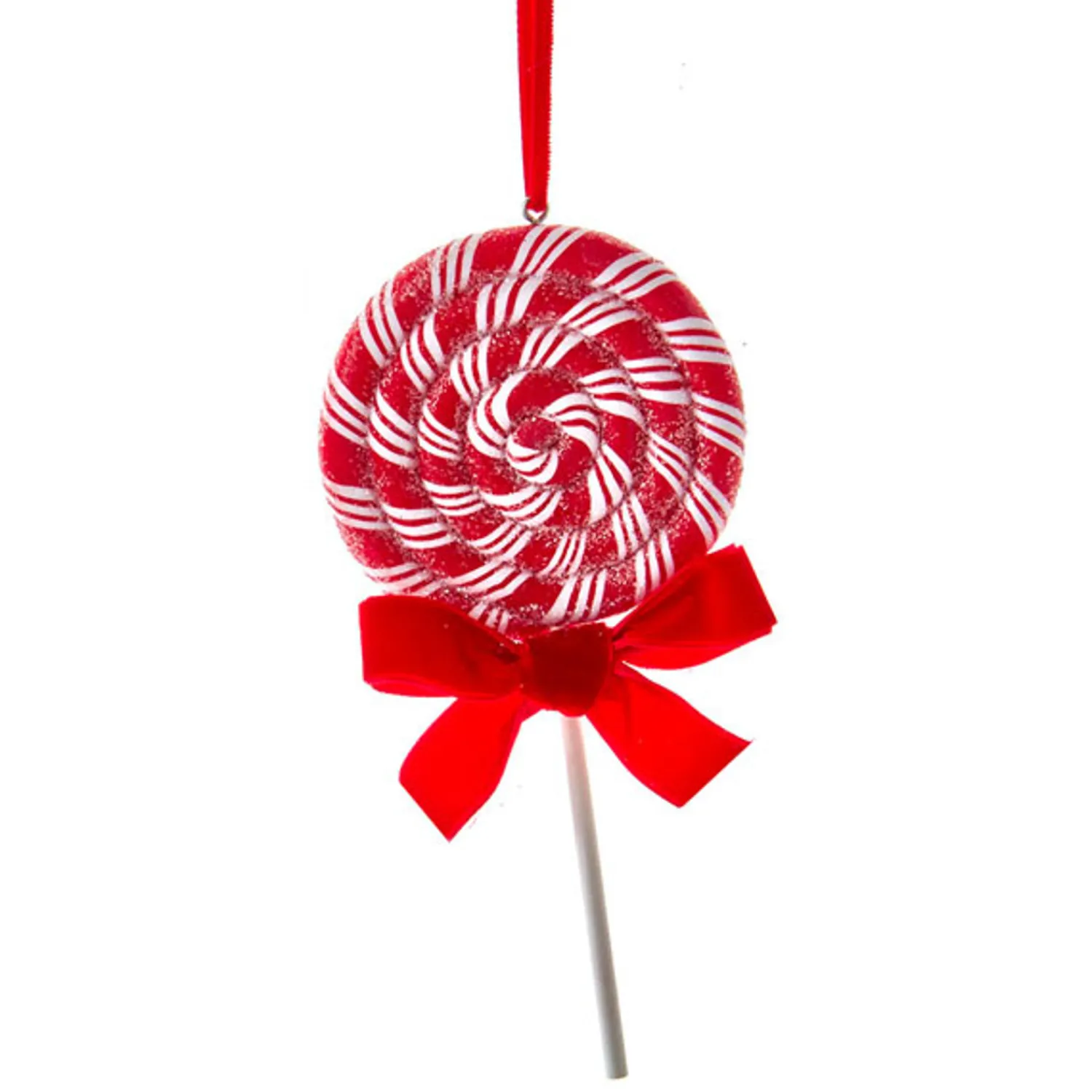 Discount The Jolly Christmas Shop Kurt Adler 6.3" Set Of 2 Peppermint Stripe Lollipop Christmas Ornament D4099