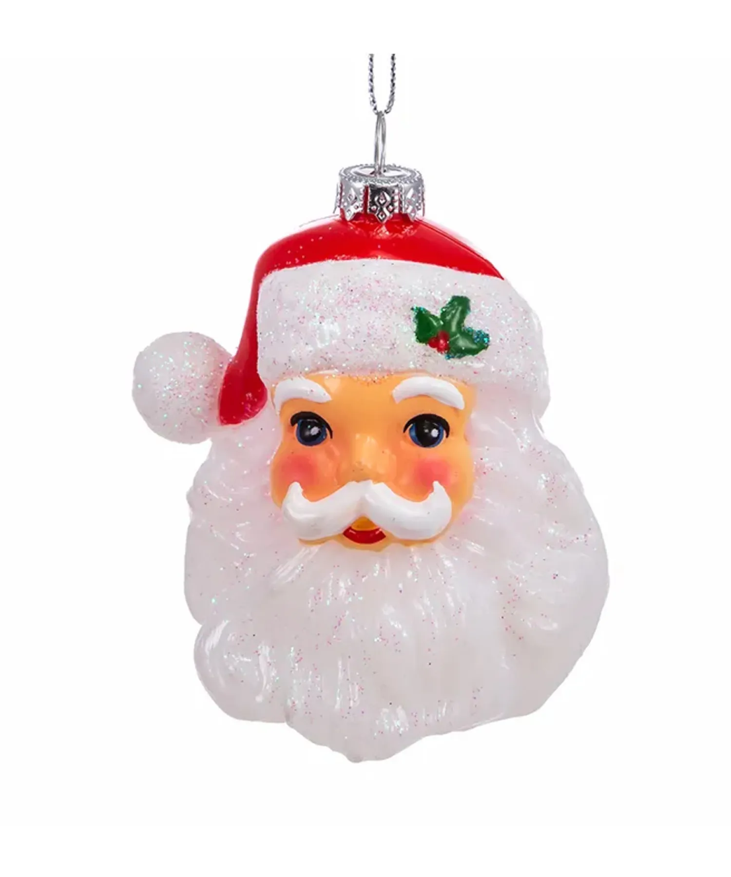 Best The Jolly Christmas Shop Kurt Adler 3" Shatterproof Vintage Inspired Santa Head Christmas Ornament H8250