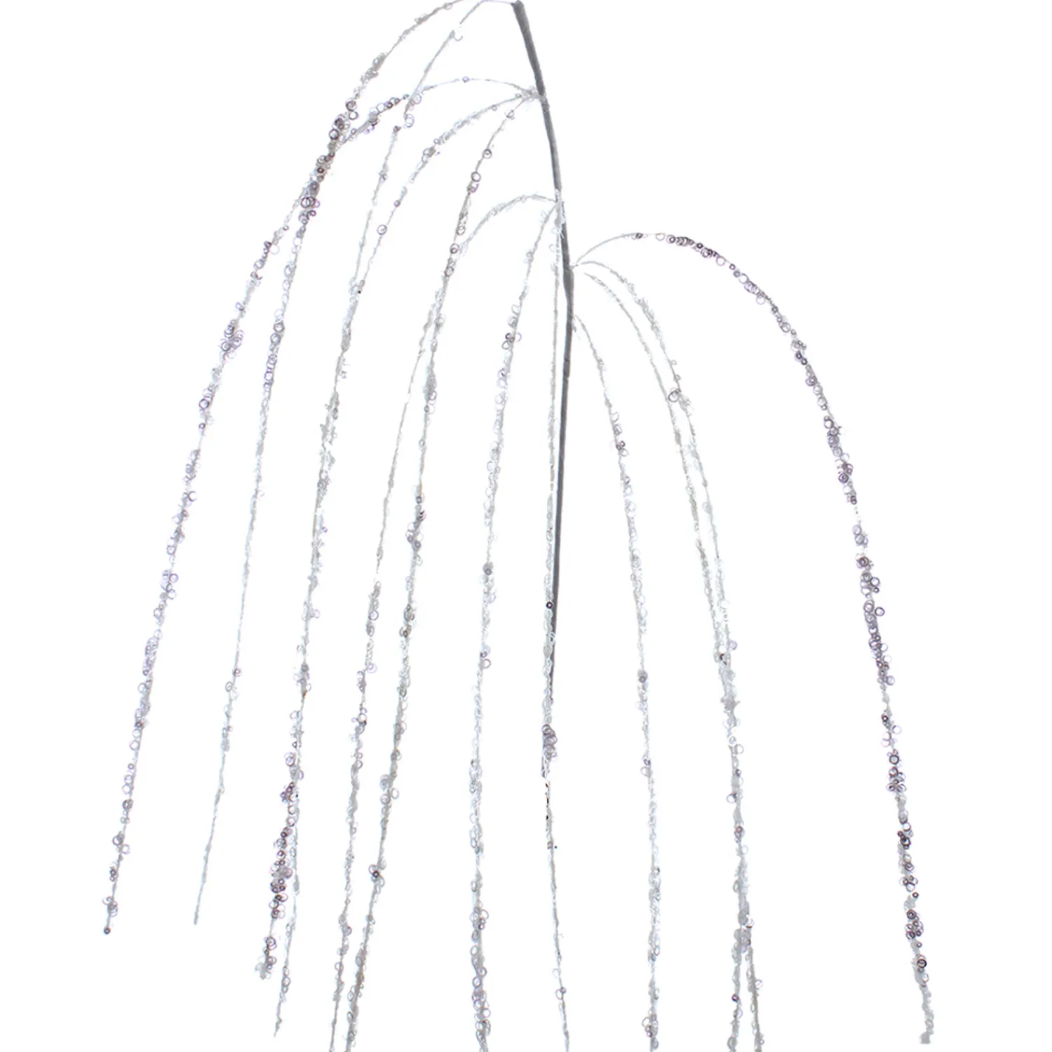Sale The Jolly Christmas Shop Kurt Adler White Sequined Hanging Christmas Tree Spray C0291