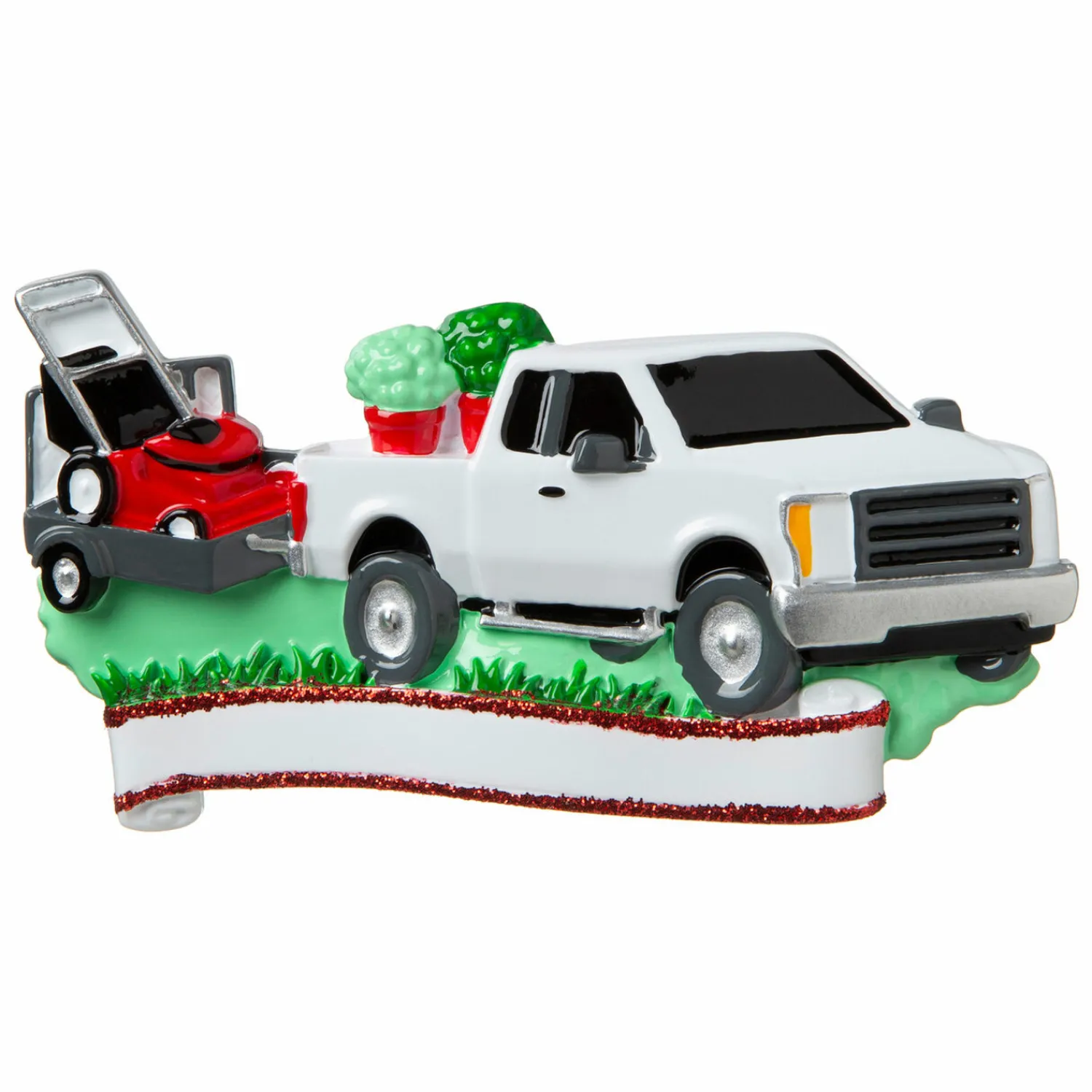 Discount The Jolly Christmas Shop Landscapers Truck Personalized Christmas Ornament OR1810