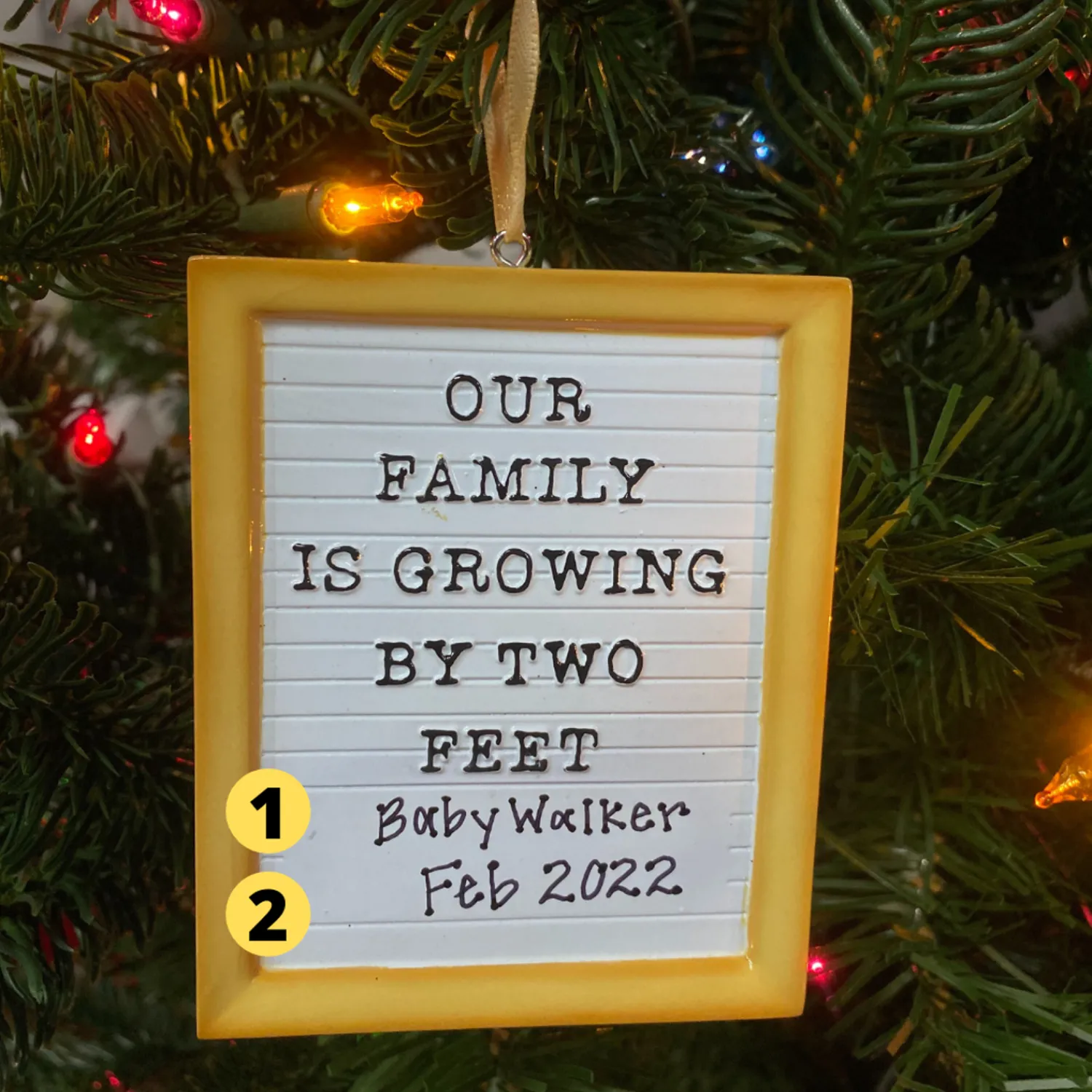 Online The Jolly Christmas Shop Letter Board Personalized Christmas Ornament OR2181