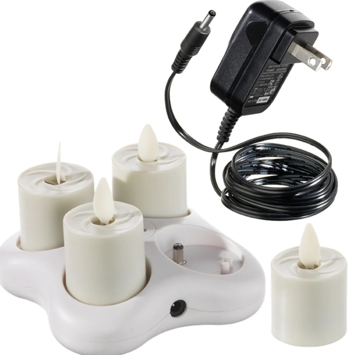 Hot The Jolly Christmas Shop Liown Rechargeable 1.6" Moving Flame Tealight System With Charger 36120