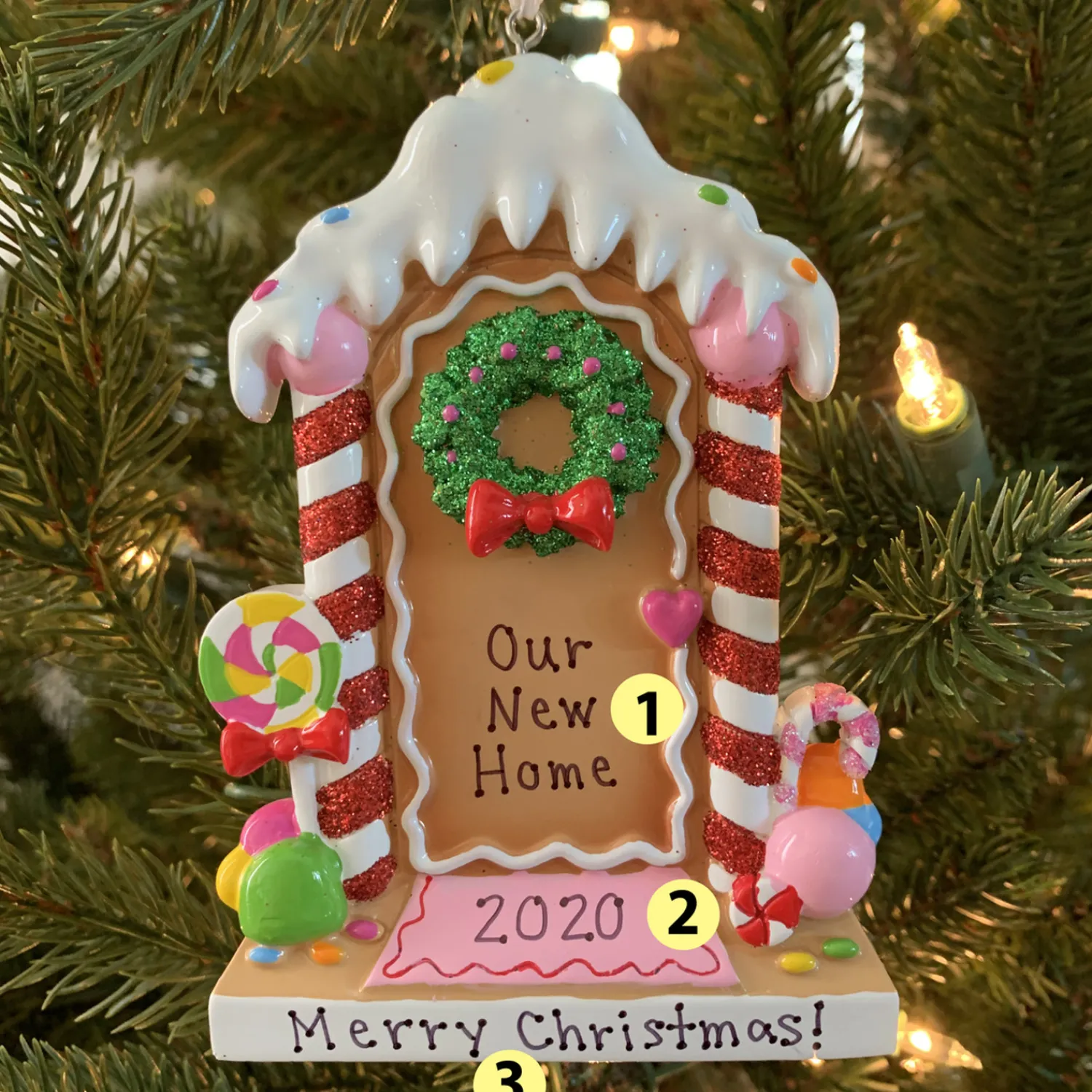 Sale The Jolly Christmas Shop New Home Gingerbread House Personalized Christmas Ornament OR1894
