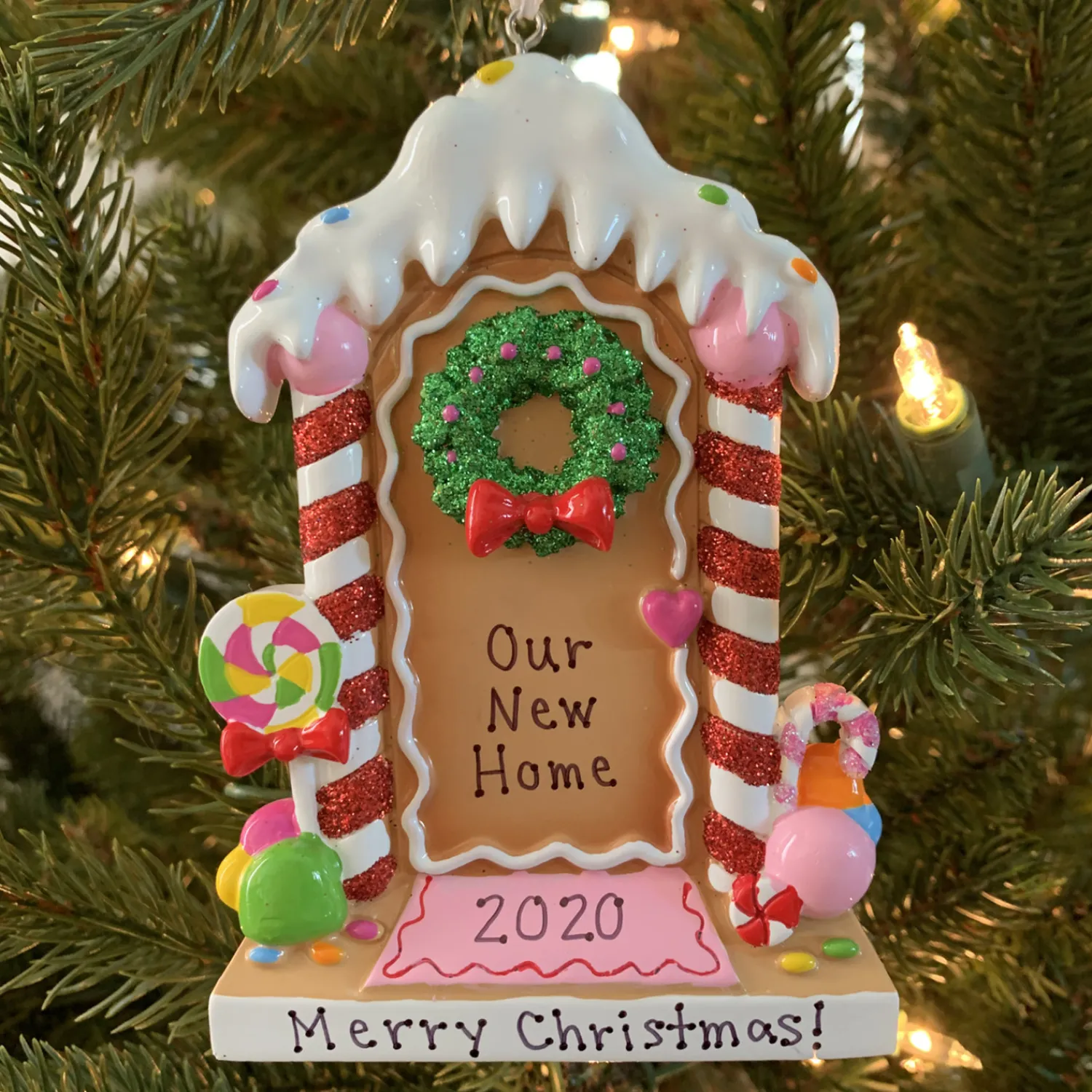 Sale The Jolly Christmas Shop New Home Gingerbread House Personalized Christmas Ornament OR1894