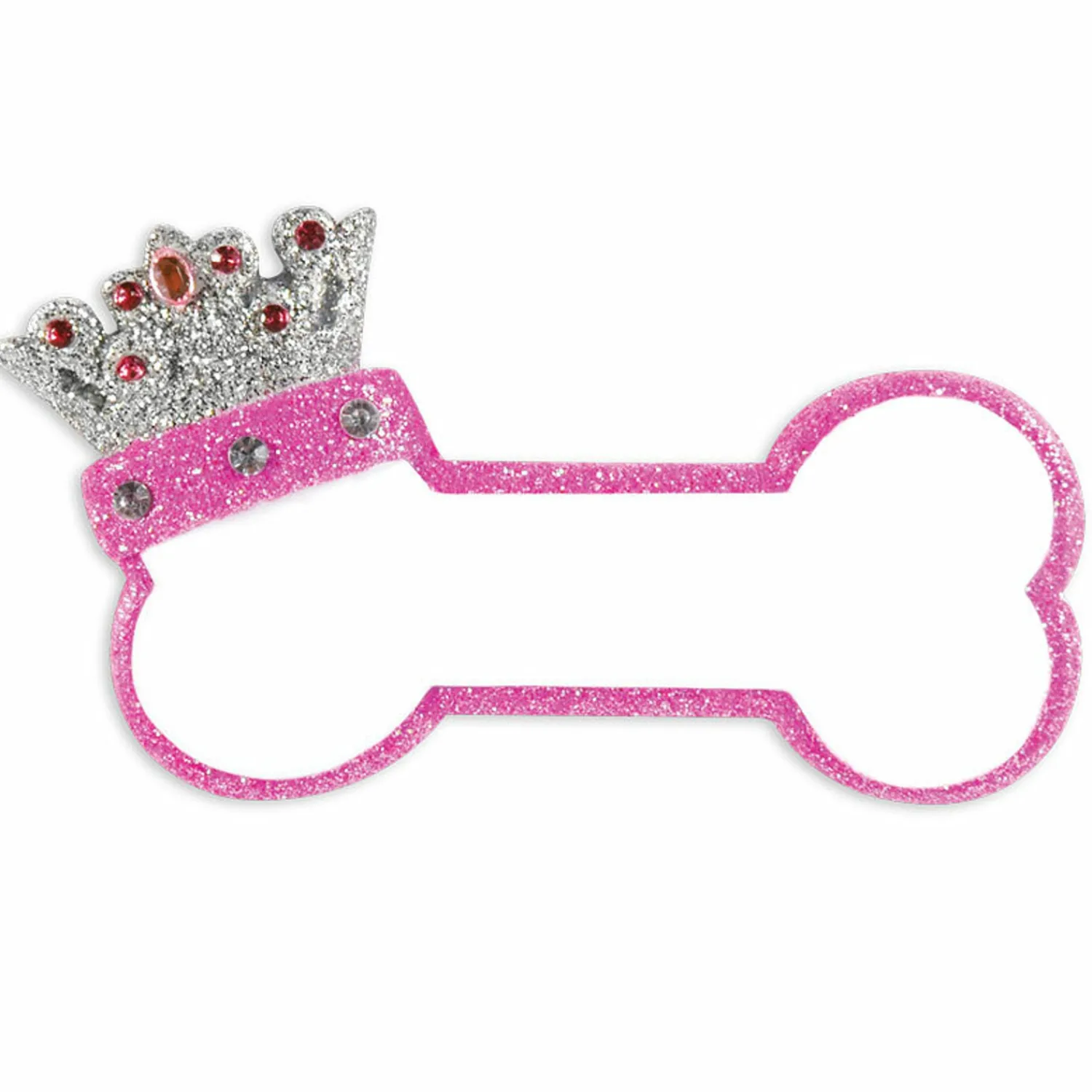Online The Jolly Christmas Shop Pink Dog Bone With Princess Crown Personalized Christmas Ornament