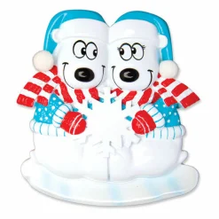 Discount The Jolly Christmas Shop Polar Bear Couple Our First Christmas Personalized Christmas Ornament OR1450