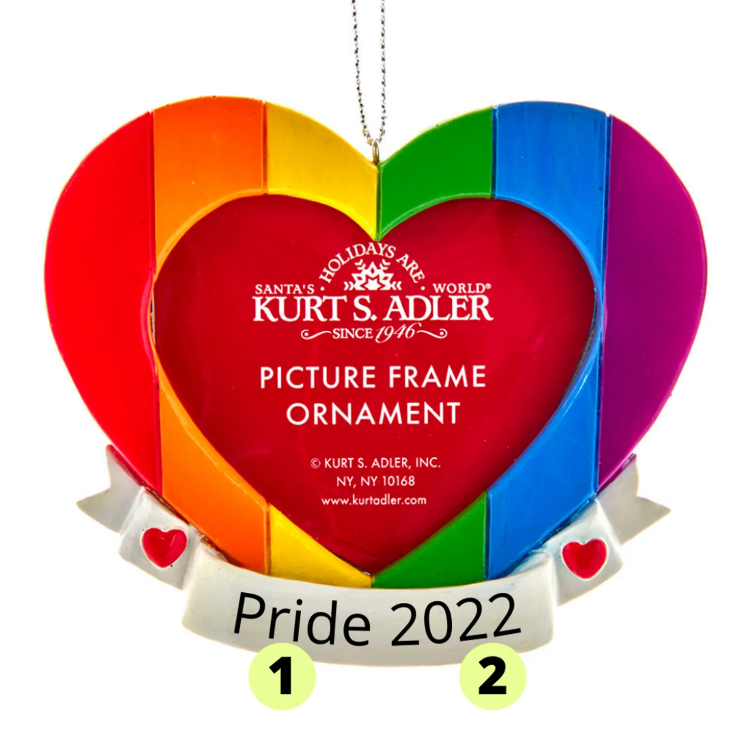 Discount The Jolly Christmas Shop Pride Picture Frame Personalized Christmas Ornament D4210
