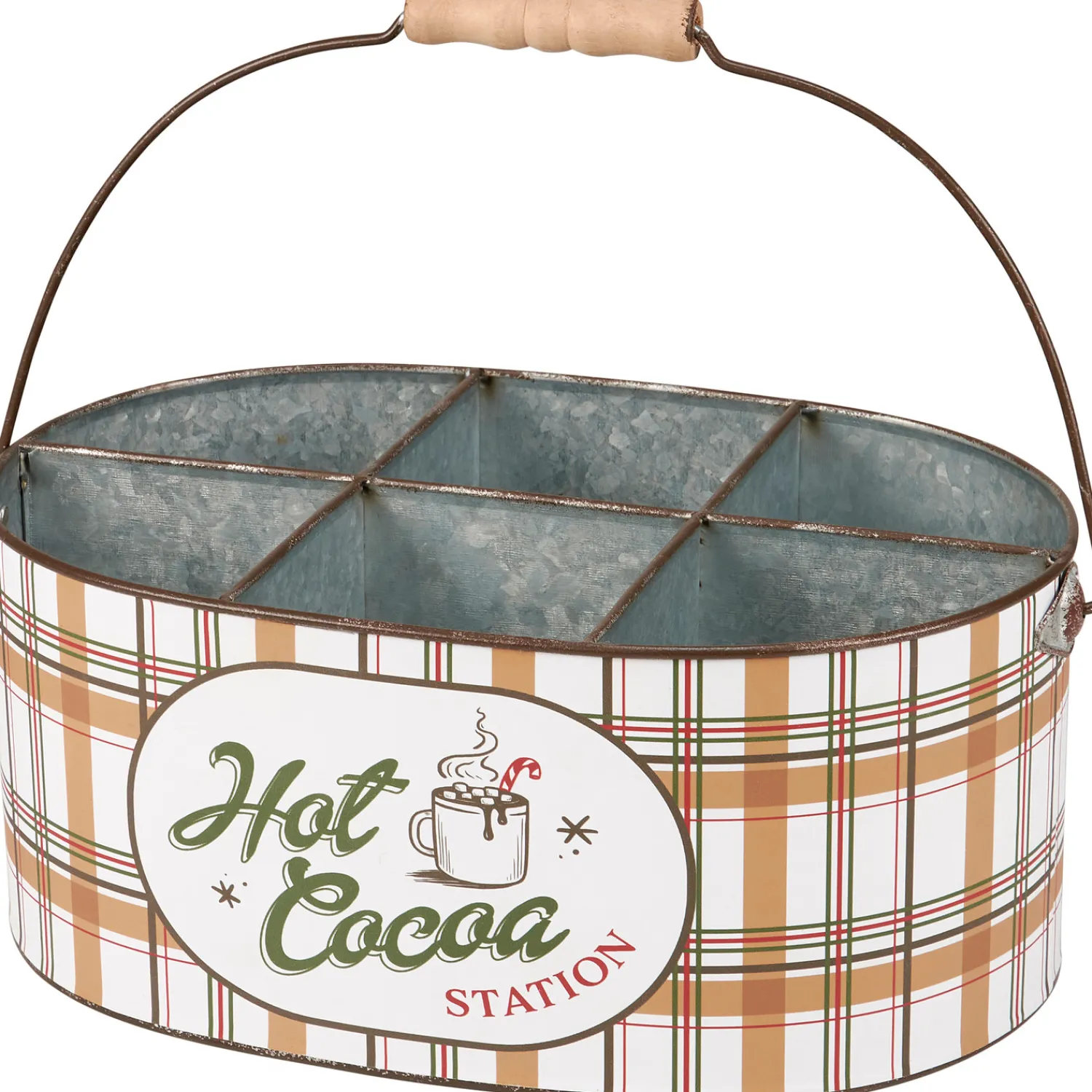 Hot The Jolly Christmas Shop Primitives By Kathy 12" Christmas Hot Cocoa Station Caddy 119060
