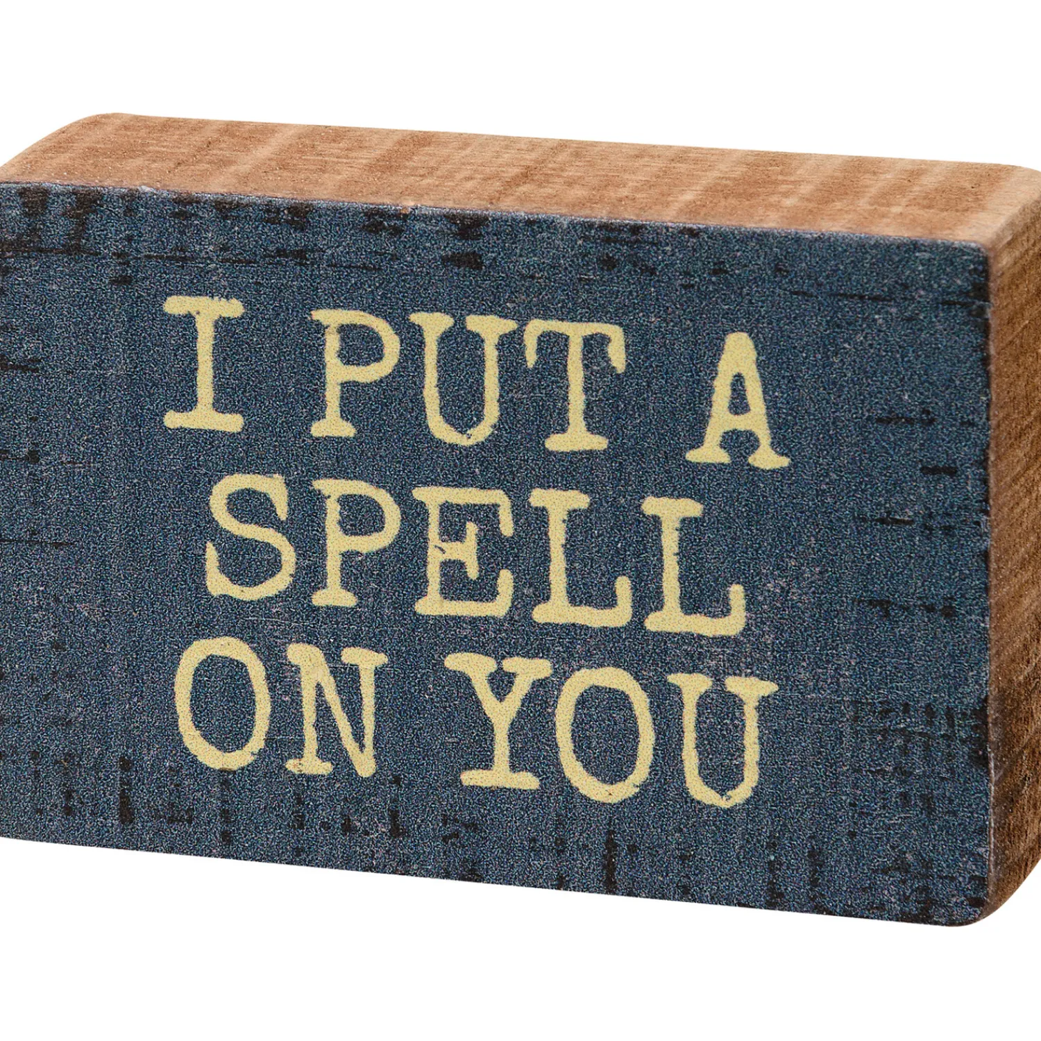 Clearance The Jolly Christmas Shop Primitives By Kathy 3" I Put A Spell On You Halloween Sign 113697