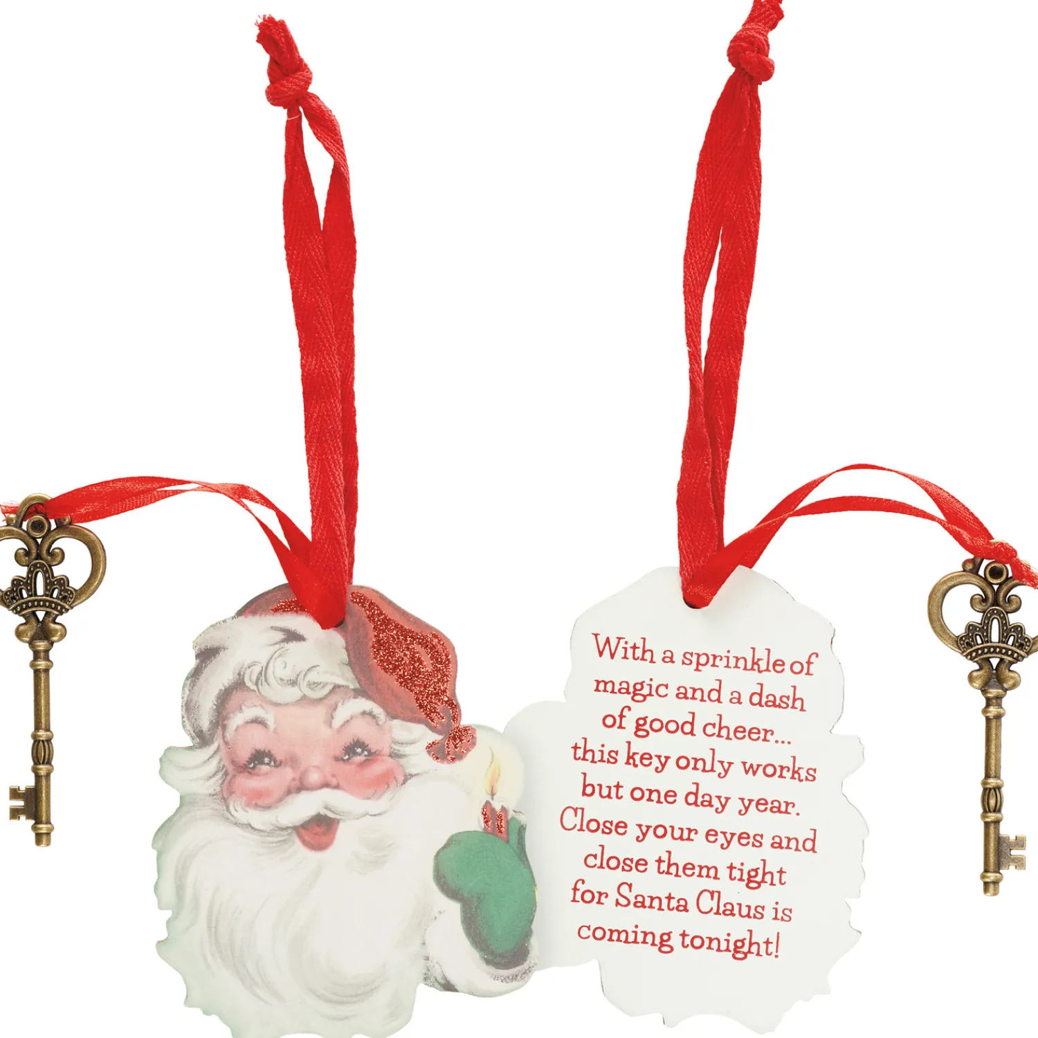 New The Jolly Christmas Shop Primitives By Kathy Santa Claus Key Christmas Ornament 115321