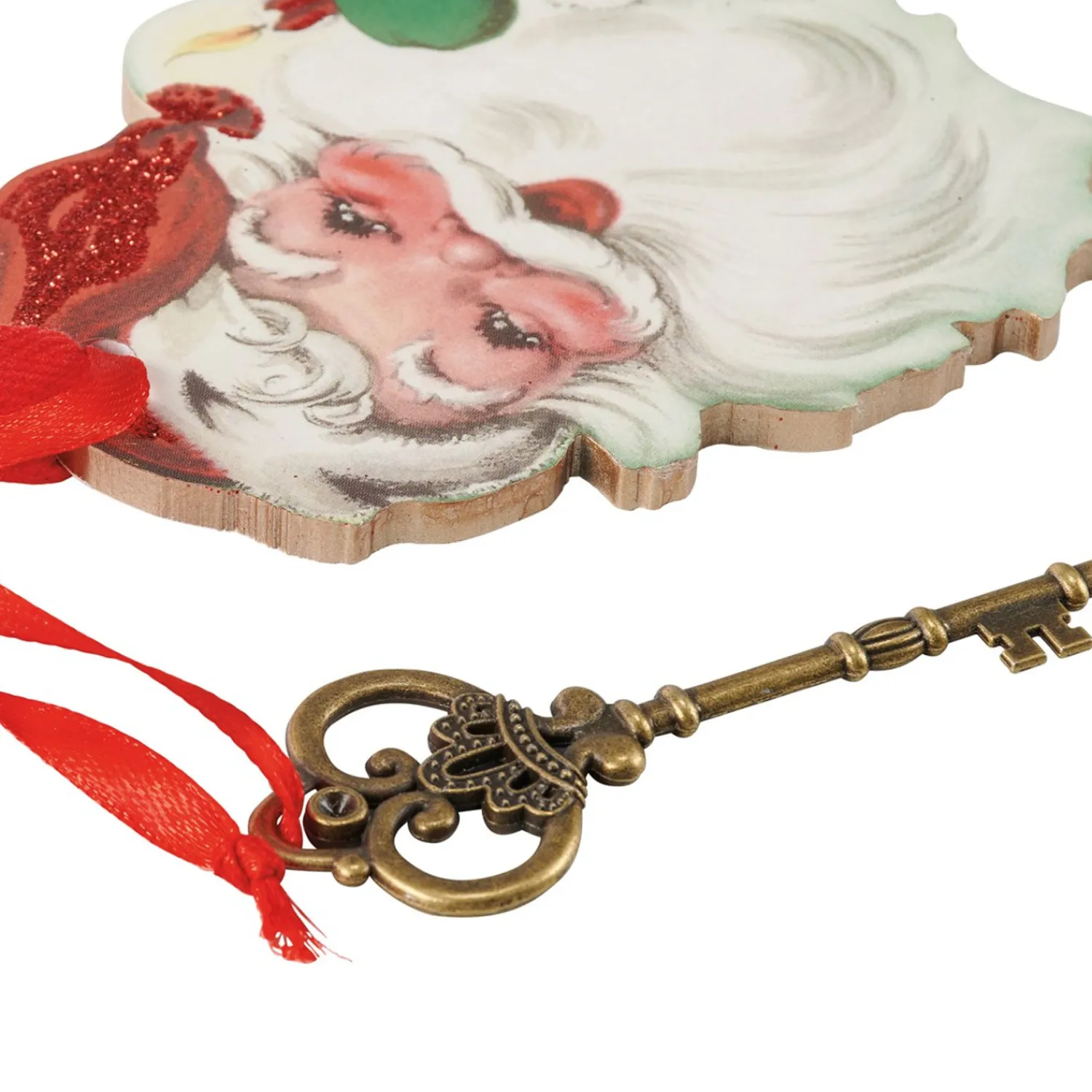 New The Jolly Christmas Shop Primitives By Kathy Santa Claus Key Christmas Ornament 115321