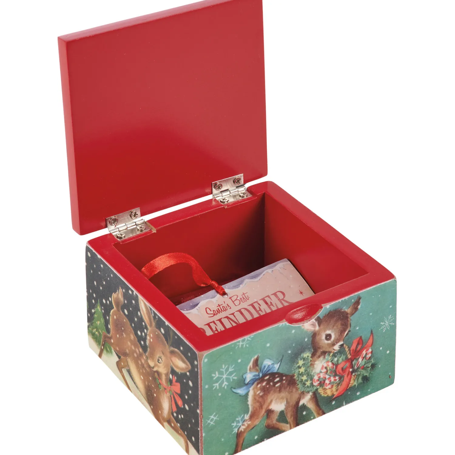 Online The Jolly Christmas Shop Primitives By Kathy Santa's Best Reindeer Feed Hinged Wooden Box Christmas Decoration 115353