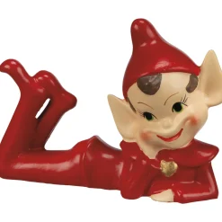 Best The Jolly Christmas Shop Primitives By Kathy Vintage Inspired Red Pixie Elf Figure