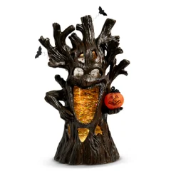Sale The Jolly Christmas Shop Raz 12.5" Halloween Haunted Tree Decoration With Lighted Water Globe 4419277