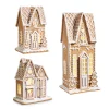 Clearance The Jolly Christmas Shop Raz 10.5", 12", Or 23" Large Traditional Lighted Christmas Gingerbread House With White Icing