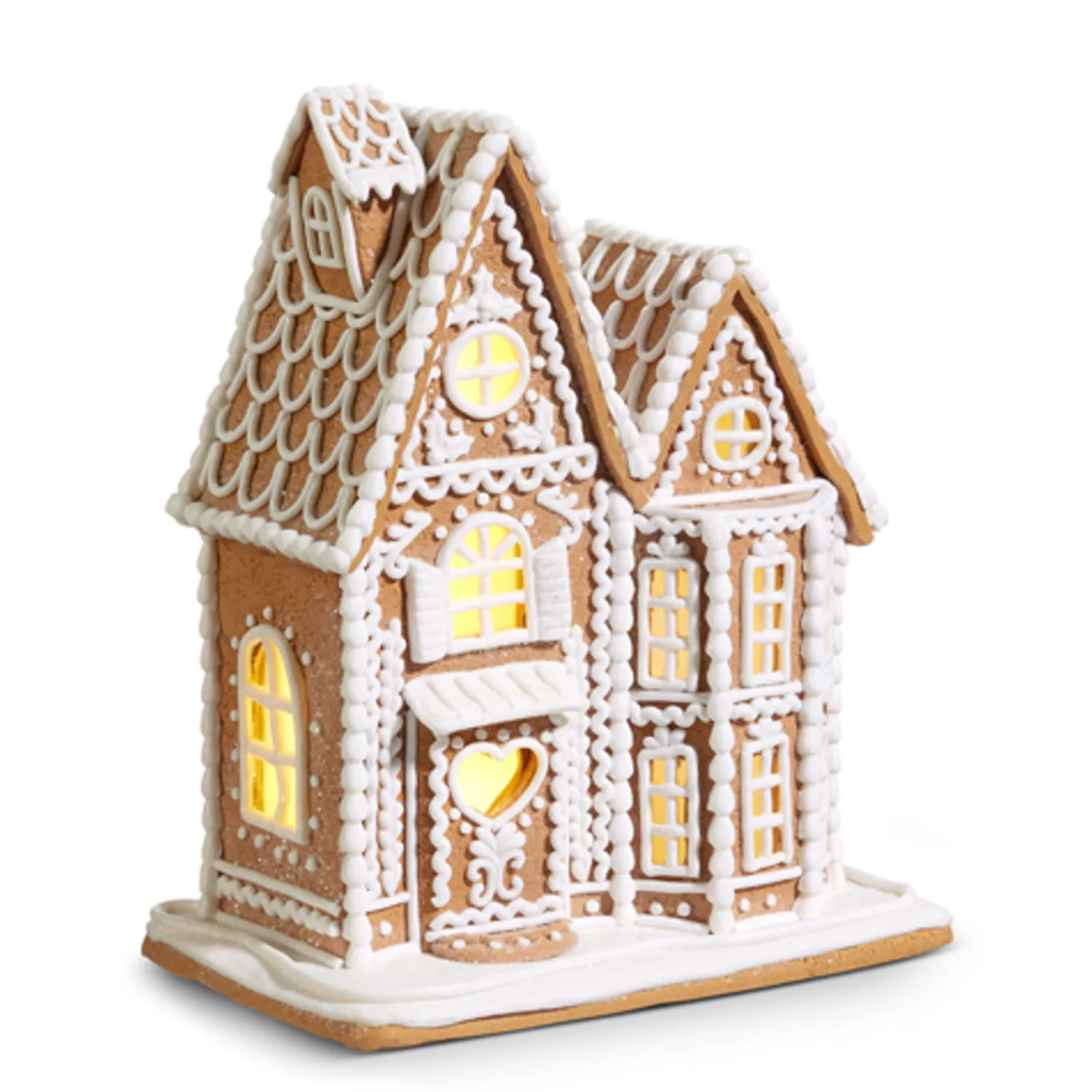 Clearance The Jolly Christmas Shop Raz 10.5", 12", Or 23" Large Traditional Lighted Christmas Gingerbread House With White Icing