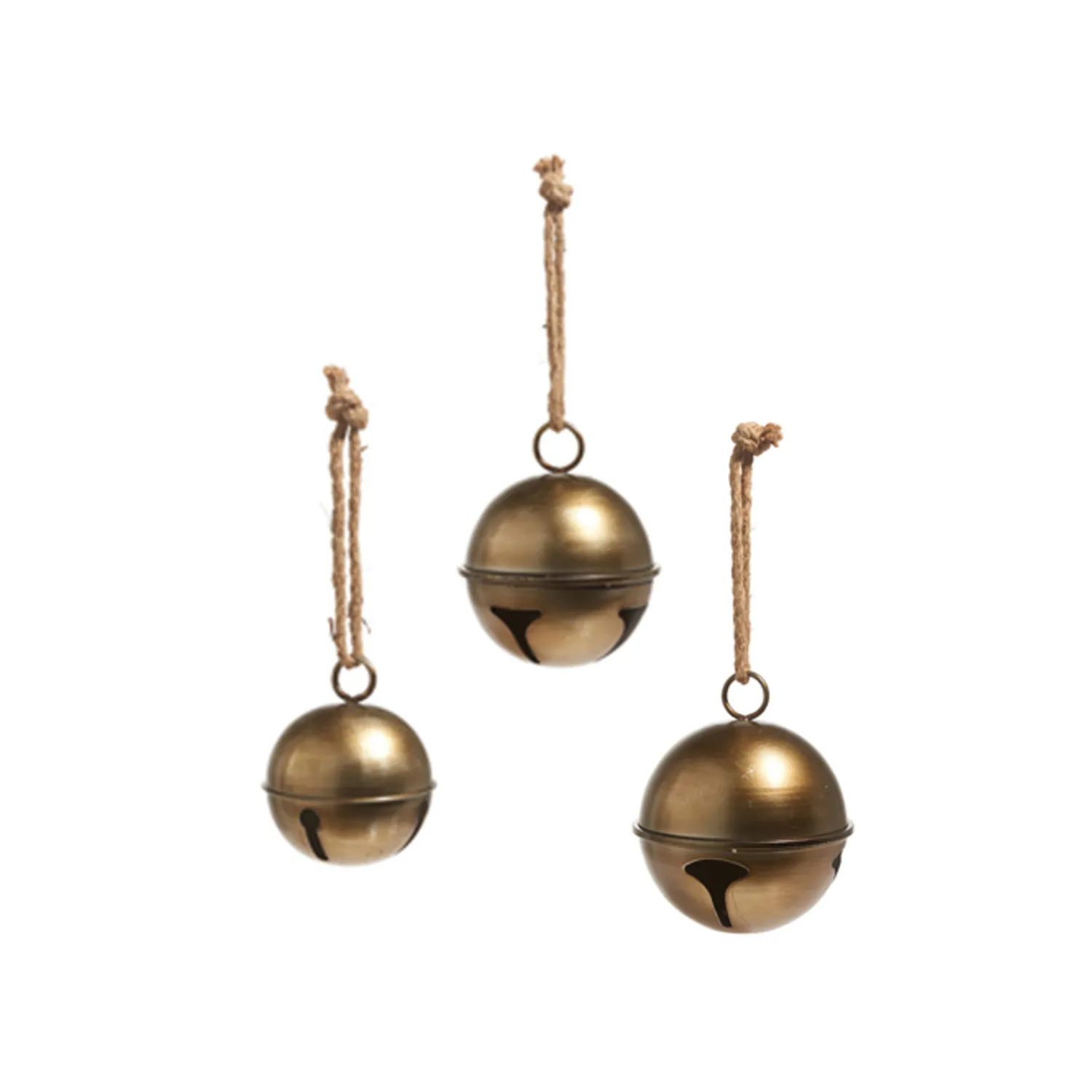 Hot The Jolly Christmas Shop Raz 7.75", 10.5", Or 13.75" Antiqued Gold Jingle Bell Metal Christmas Ornament