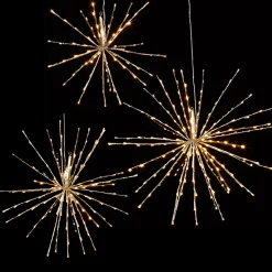 Discount The Jolly Christmas Shop Raz 17", 23", Or 27.5" Gold LED Lighted Starburst With Remote Christmas Decorations