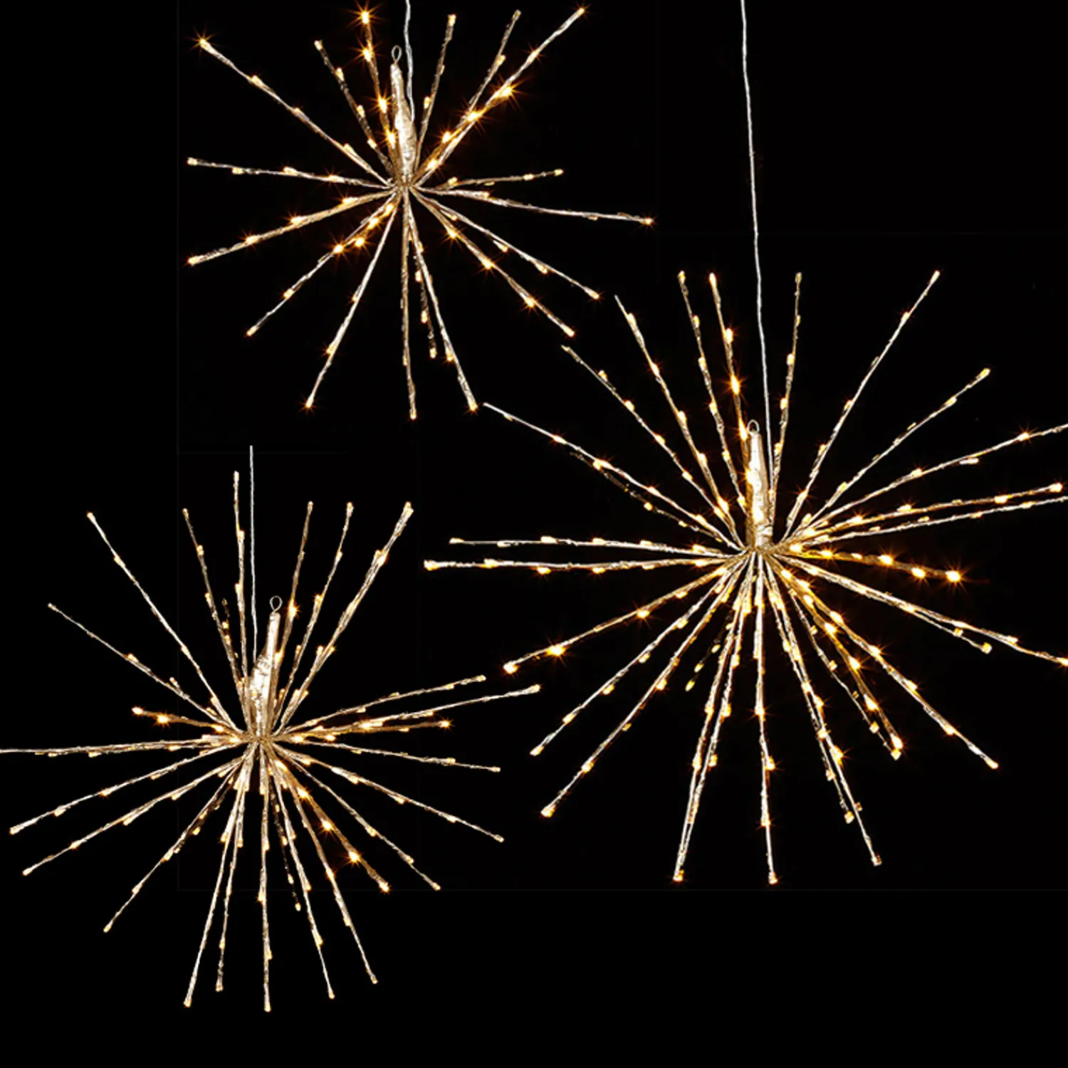 Discount The Jolly Christmas Shop Raz 17", 23", Or 27.5" Gold LED Lighted Starburst With Remote Christmas Decorations