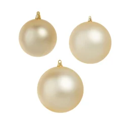The Jolly Christmas Shop Raz 4", 6", Or 10" Large Champagne Matte Ball Christmas Ornaments
