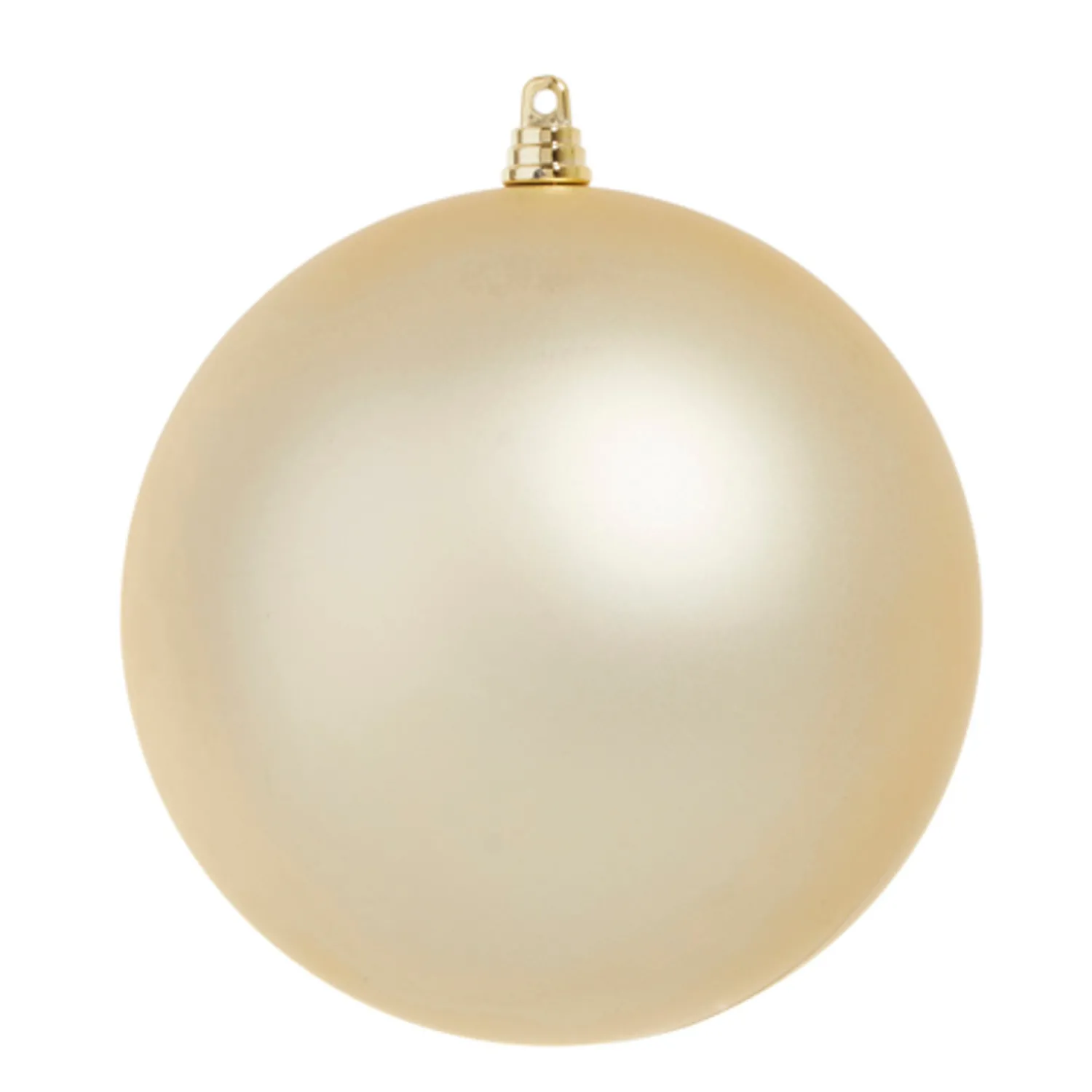 The Jolly Christmas Shop Raz 4", 6", Or 10" Large Champagne Matte Ball Christmas Ornaments