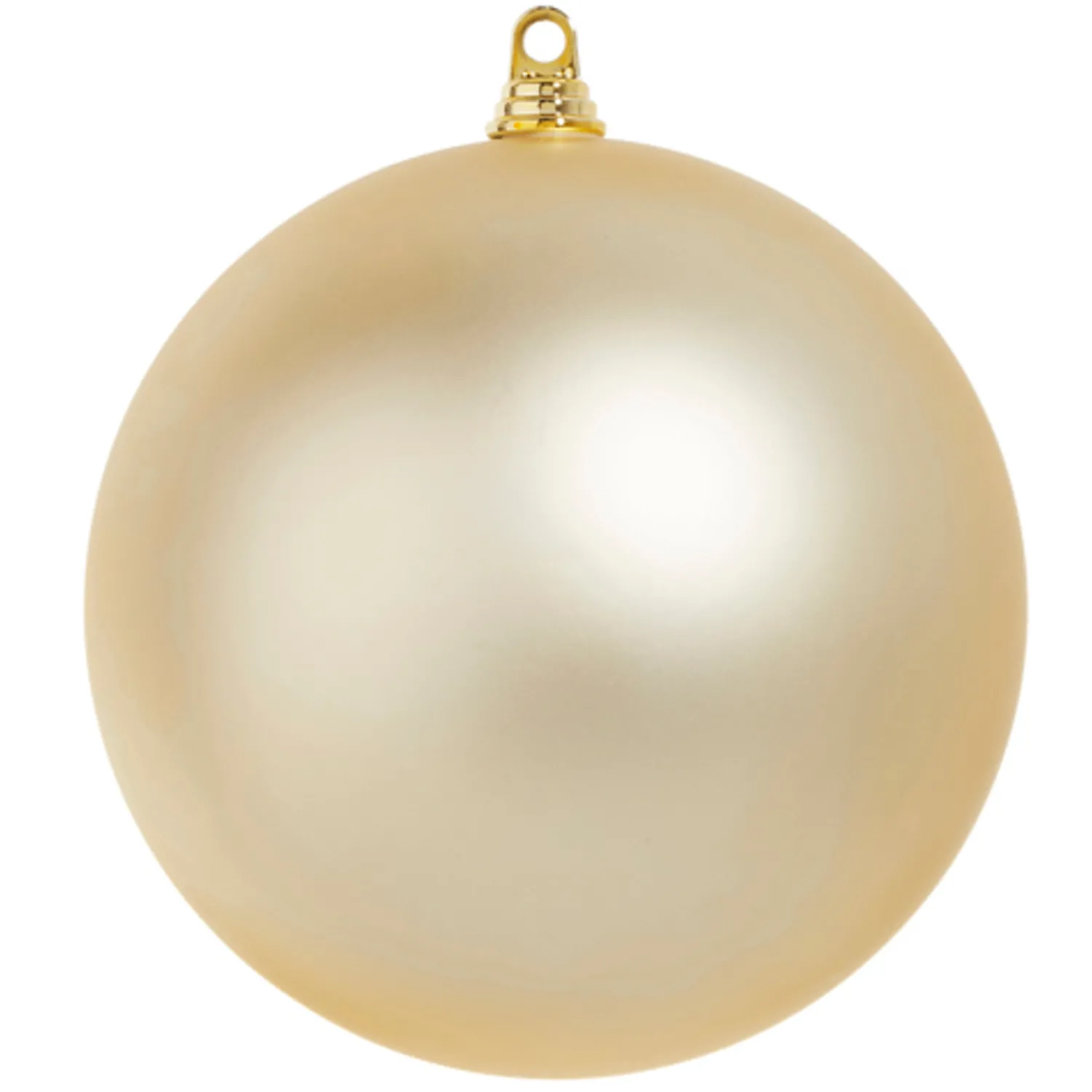 The Jolly Christmas Shop Raz 4", 6", Or 10" Large Champagne Matte Ball Christmas Ornaments