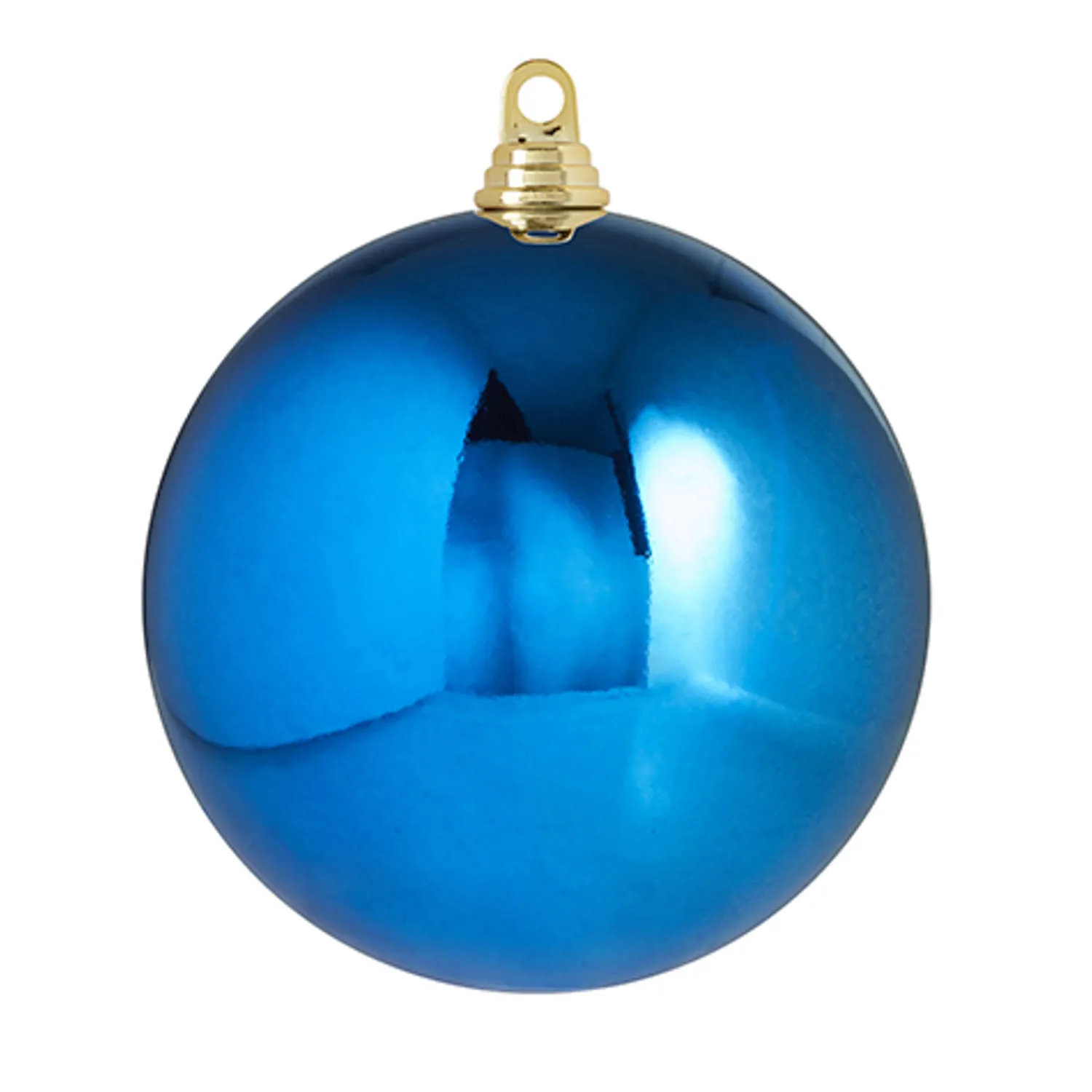 Outlet The Jolly Christmas Shop Raz 3", 4", Or 6" Large Blue Shiny Ball Christmas Ornaments