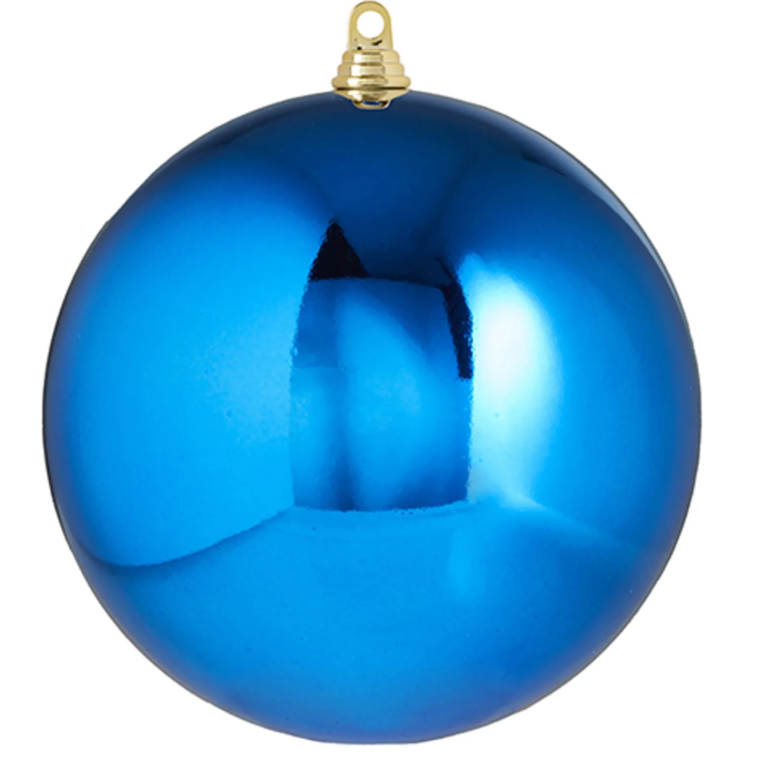 Outlet The Jolly Christmas Shop Raz 3", 4", Or 6" Large Blue Shiny Ball Christmas Ornaments