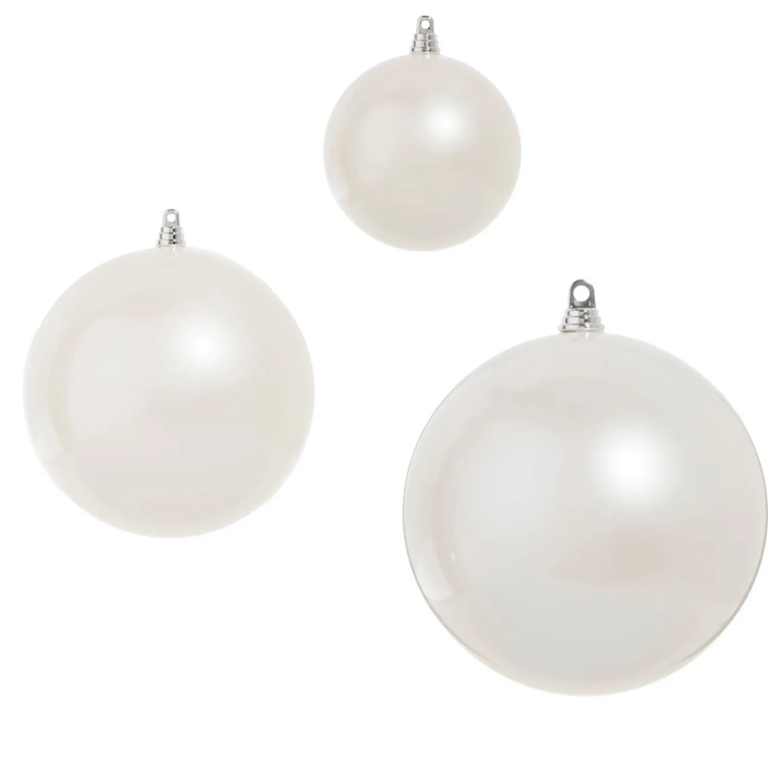 Online The Jolly Christmas Shop Raz 4", 6", Or 10" Large Pearl Ball Christmas Ornaments