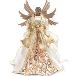 Best The Jolly Christmas Shop Raz 18" African American Angel Christmas Tree Topper 4315581