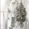 Online The Jolly Christmas Shop Raz 37" Arctic Winter White Santa With Lighted Tree Christmas Decoration 4415588