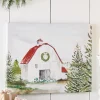 Outlet The Jolly Christmas Shop Raz 23.75" Barn Wall Art Christmas Sign 3957332