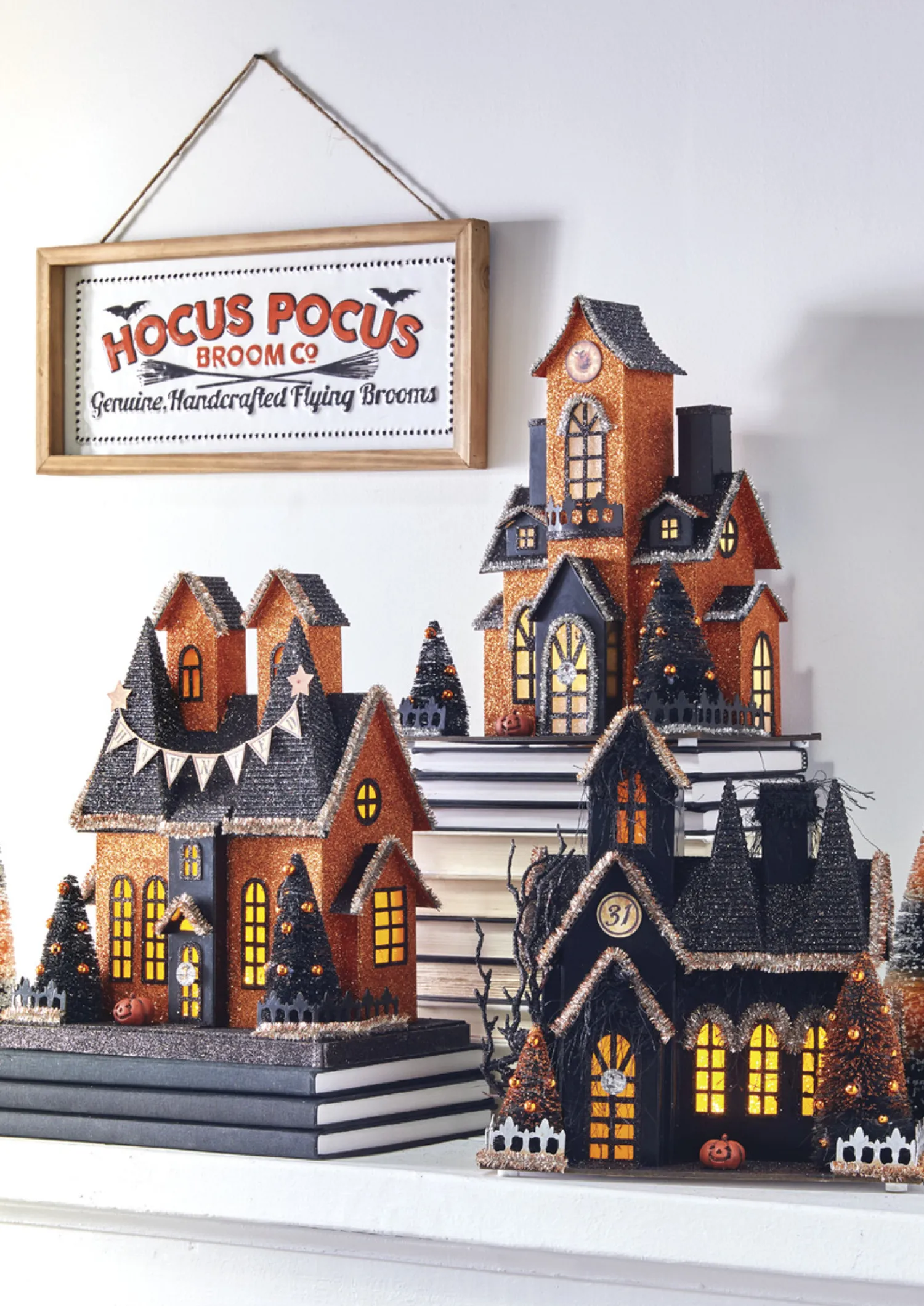 Discount The Jolly Christmas Shop Raz 12.25" Battery Operated Lighted Haunted House Halloween Decoration 4012528
