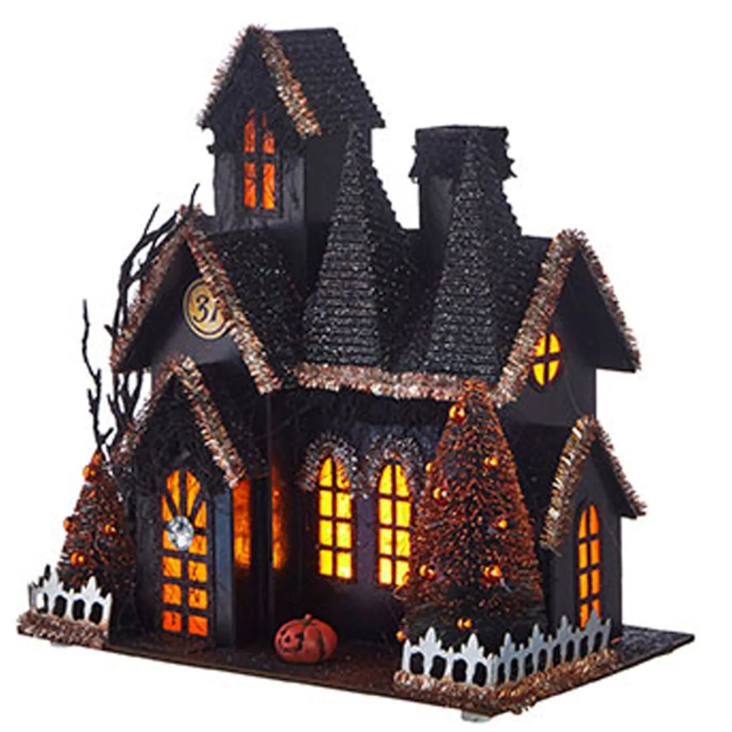 Discount The Jolly Christmas Shop Raz 12.25" Battery Operated Lighted Haunted House Halloween Decoration 4012528