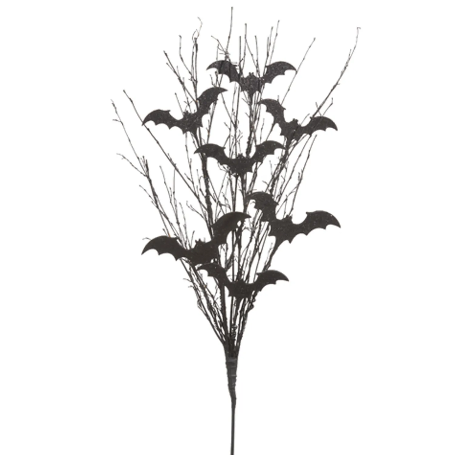 Online The Jolly Christmas Shop Raz 34" Black Willow And Glittered Bat Halloween Spray F4406675