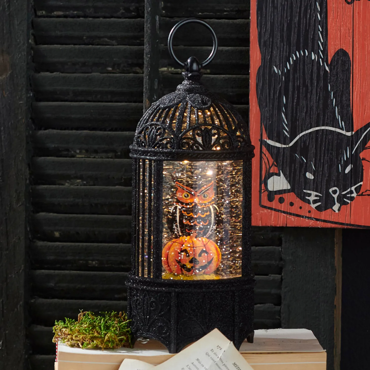 Online The Jolly Christmas Shop Raz 10" Boo Crew Lighted Water Globe Lantern Halloween Decoration 4400755