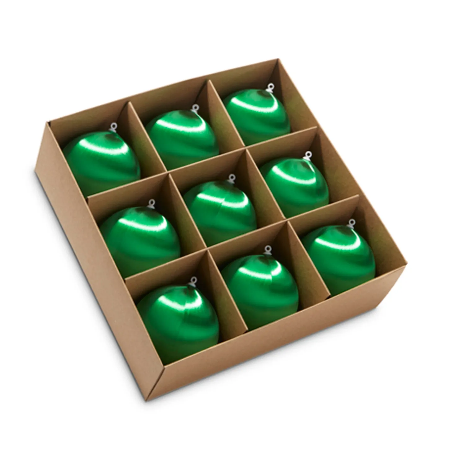 Discount The Jolly Christmas Shop Raz 3" Box Of 9 Green Satin Ball Vintage Inspired Christmas Ornaments Set 4332709